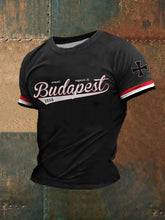 Herren Avanti Ragazzi Bedrucktes Kurzarm-T-Shirt zartstils